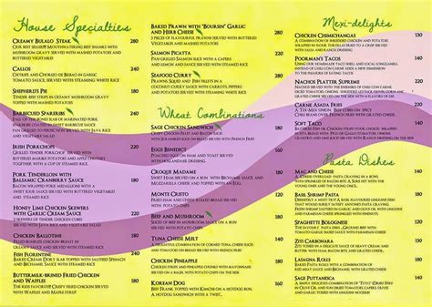 lasagna baguio city|Sage Restaurant Menu .